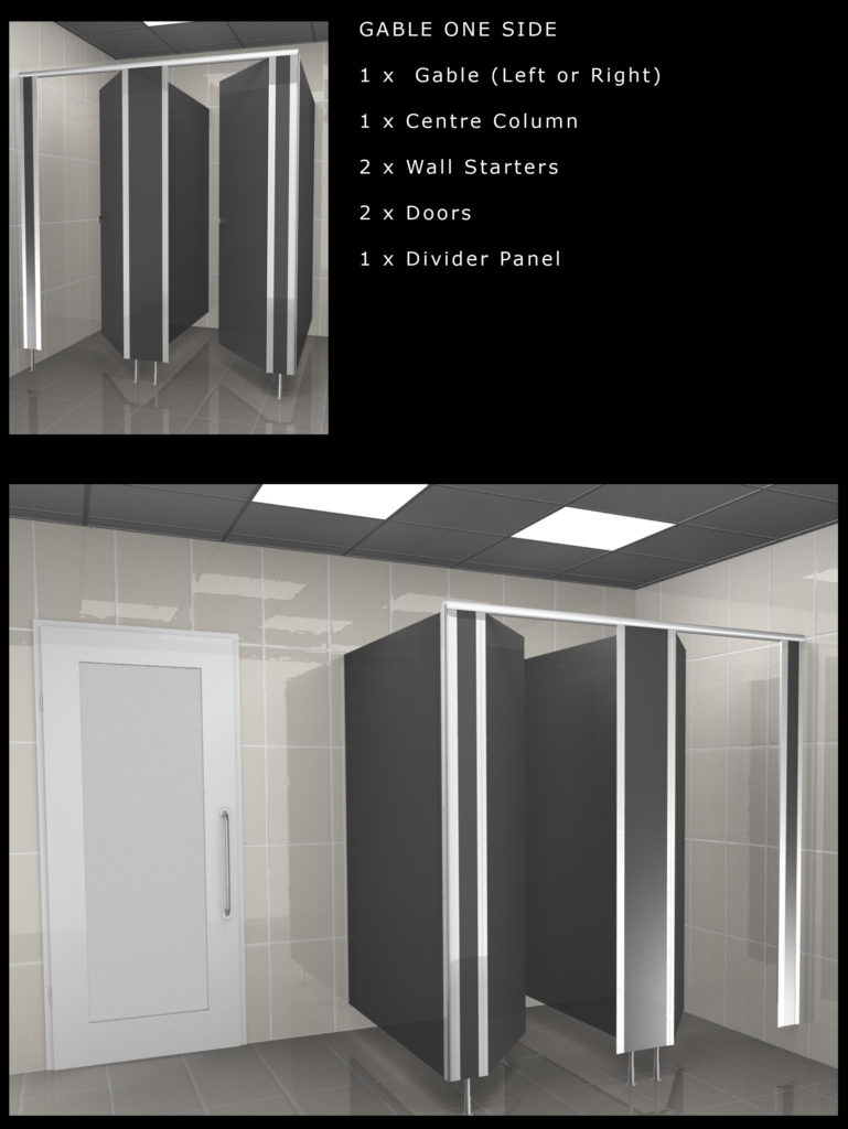 Toilet Cubicles Modular Design - Flexible design options for your Bathroom